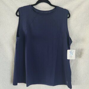 SOFIBELLA - NWT Sleeveless Top - UV Colors - 2X - Navy